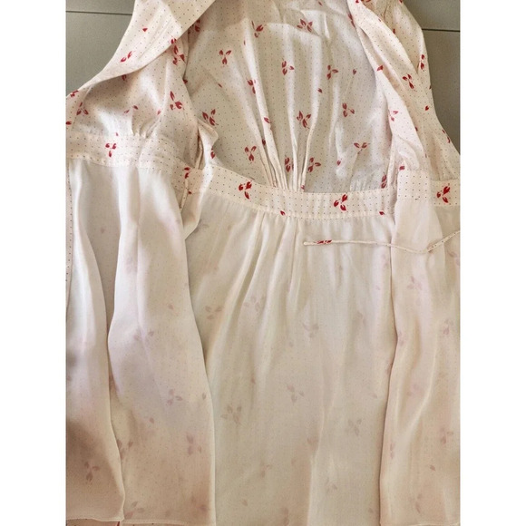 EQUIPMENT Allaire Printed Long-sleeve Silk Wrap Dress Size 2 White Multi - Picture 12 of 16